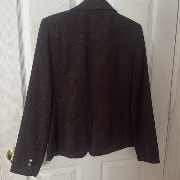 Liz Claiborne brown speckled Blazer Classic Suit Jacket size 8 - Picture 4 of 4